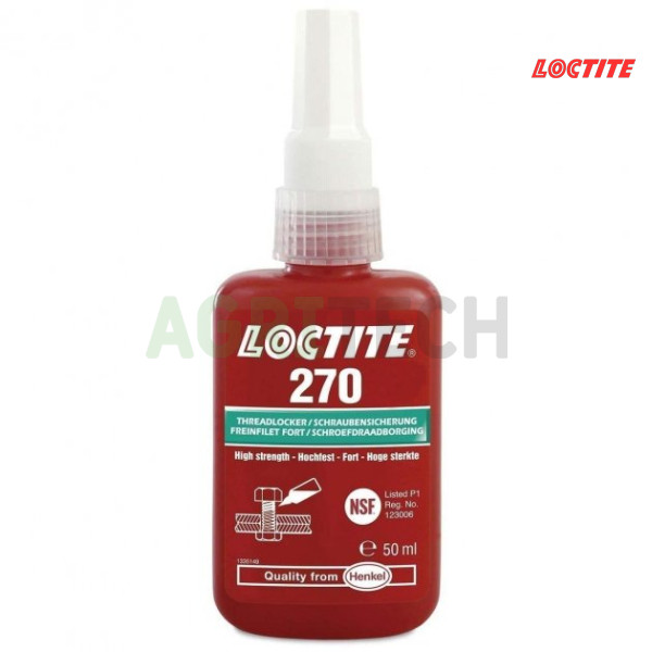 Loctite 270 (50мл) - Різьбовий фіксатор високої міцності, Loctite