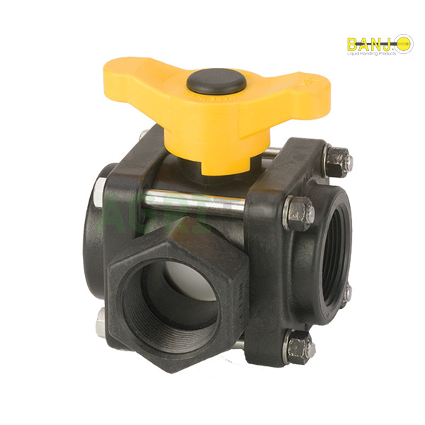 V150SL - Кран трьохпозиційний 1 1/2` , BANJO