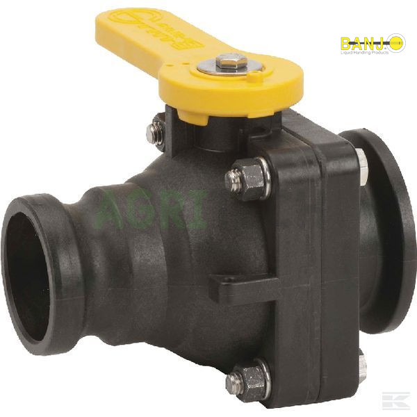 47421495-BANJO - Кран шаровой двухходовой полный порт флянцевый 2