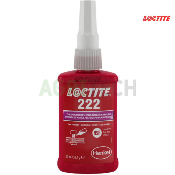 Loctite 222 (50мл) - Різьбовий фіксатор низької міцності, Loctite