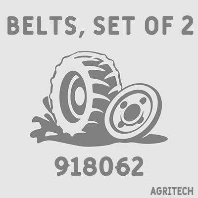 918062 - Комплект ремнів (2шт), NEW HOLLAND