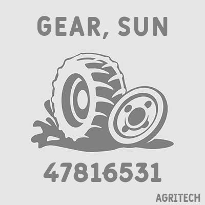 47816531 - Вал-шестерня планетарного редуктора, CASE IH