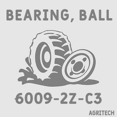 6009-2Z-C3 - Підшипник кульковий, TIMKEN