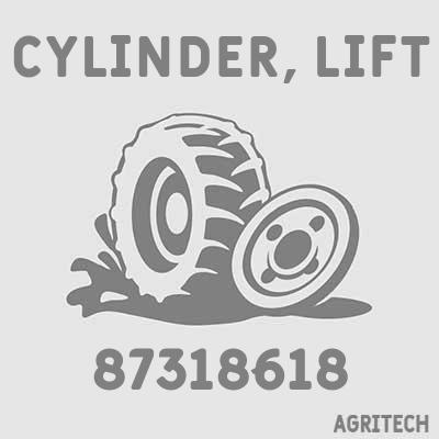87318618 - Цилиндр гидравлический подъема наклонной камеры, CASE IH