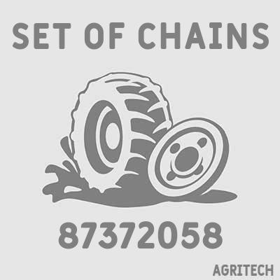 87372058 - Комплект ланцюгів транспортера (3 шт), NEW HOLLAND