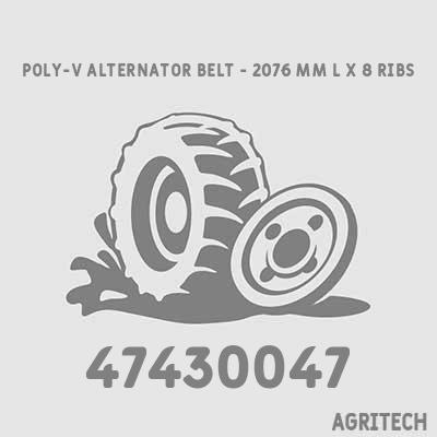 47430047 - Ремень привода генератора, компрессора кондиционера, насоса водяного, NEW HOLLAND
