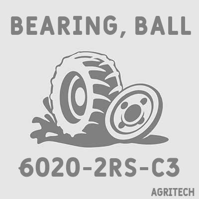 6020-2RS-C3 - Підшипник кульковий, TIMKEN